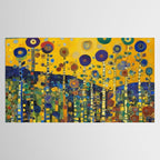 Colorful Flower Garden After Klimt Tablecloth Gallery Image 2