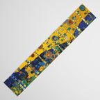 Colorful Flower Garden After Klimt Table Runner Gallery Image 3