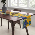 Colorful Flower Garden After Klimt Table Runner Gallery Image 2