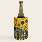 Colorful Flower Garden After Klimt Wine Chiller Gallery Image 1