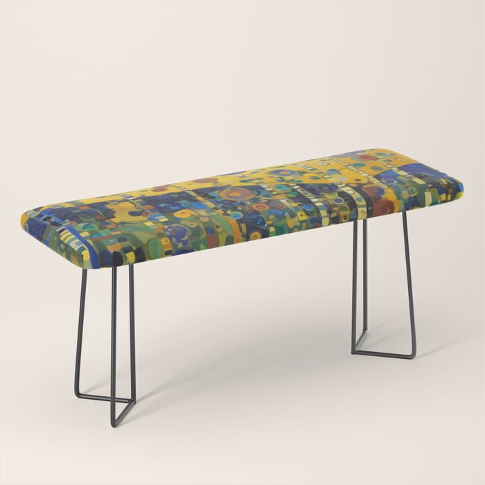Colorful Flower Garden After Klimt Bench Gallery Image 1