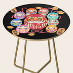 Japanese Tiger Daruma with small Darumas Side Table Gallery Image 2