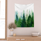 Pine Trees 2 Wall Tapestry Gallery Image 2