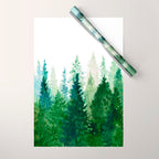 Pine Trees 2 Wrapping Paper Gallery Image 1