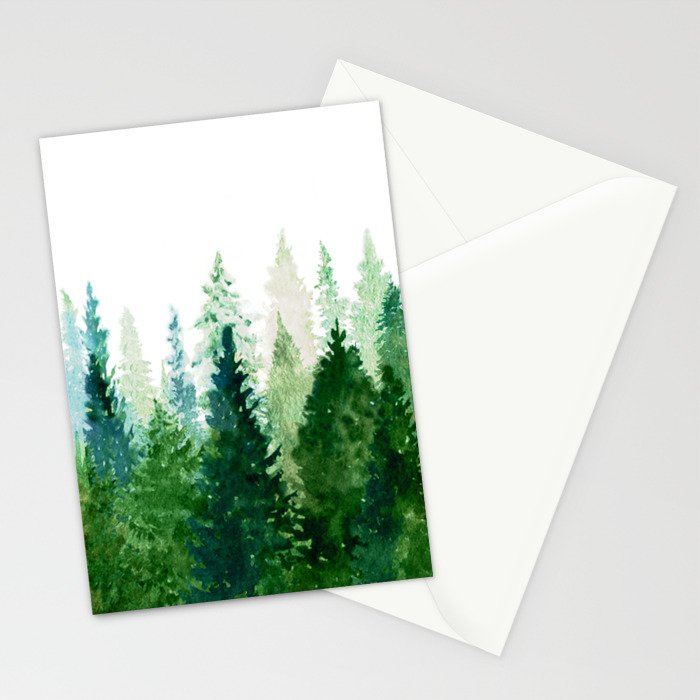 Pine Trees 2 Stationery Card Gallery Image 2