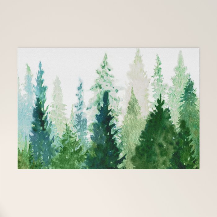 Pine Trees 2 Welcome Mat Gallery Image 1