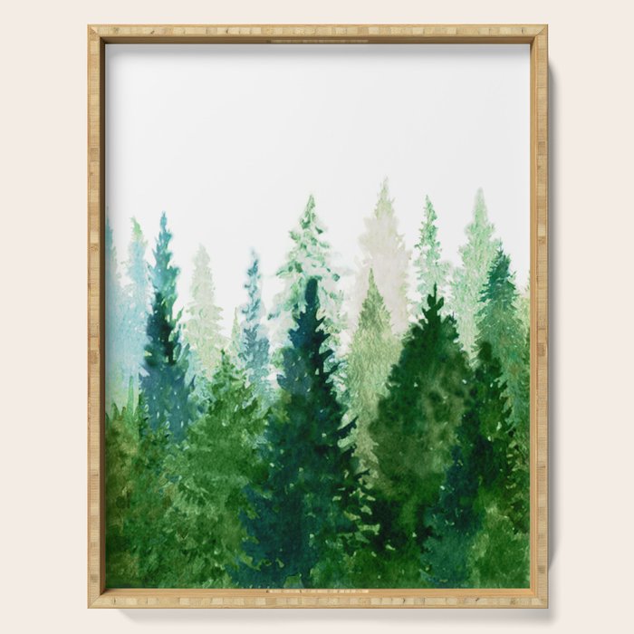 Pine Trees 2 Serving Tray Gallery Image 1