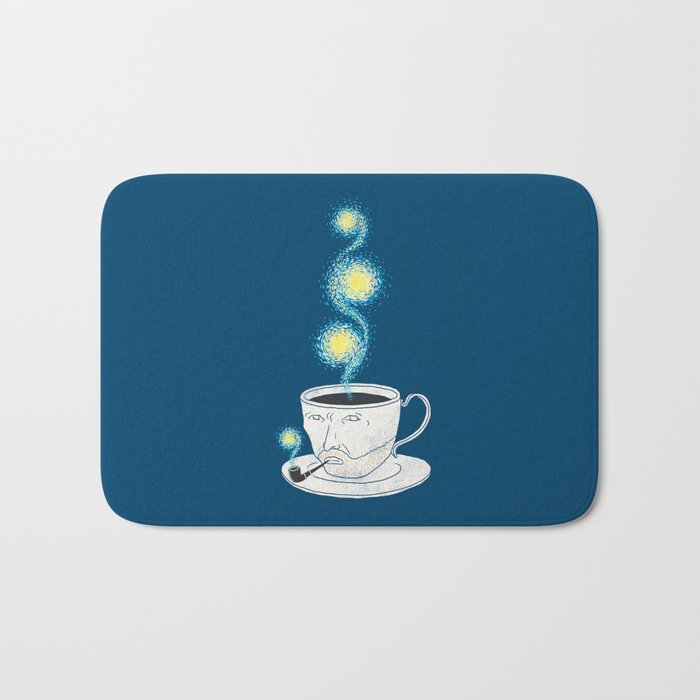 Starry starry coffee Bath Mat Gallery Image 1