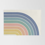 Gradient Arch XX Retro Mid Century Modern Rainbow Rug Gallery Image 2
