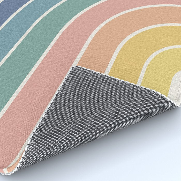 Gradient Arch XX Retro Mid Century Modern Rainbow Rug Gallery Image 4