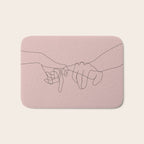 Blush Pinky Bath Mat Gallery Image 1