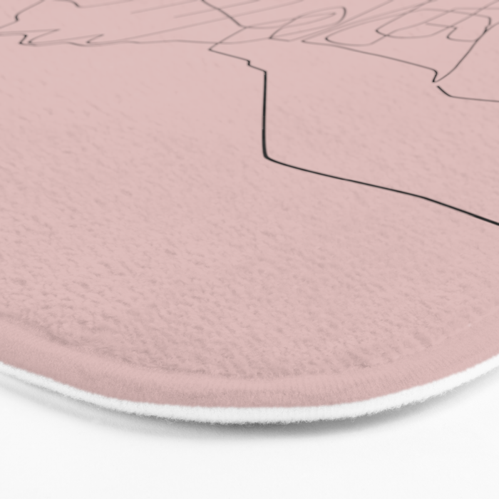 Blush Pinky Bath Mat Gallery Image 3
