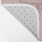 Blush Pinky Bath Mat Gallery Image 2