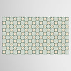 Flower check blue green Tablecloth Gallery Image 2