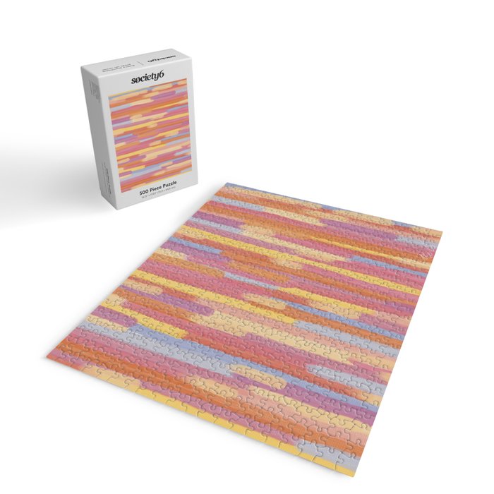 Acrylic Stripes Pattern Jigsaw Puzzle Gallery Image 2
