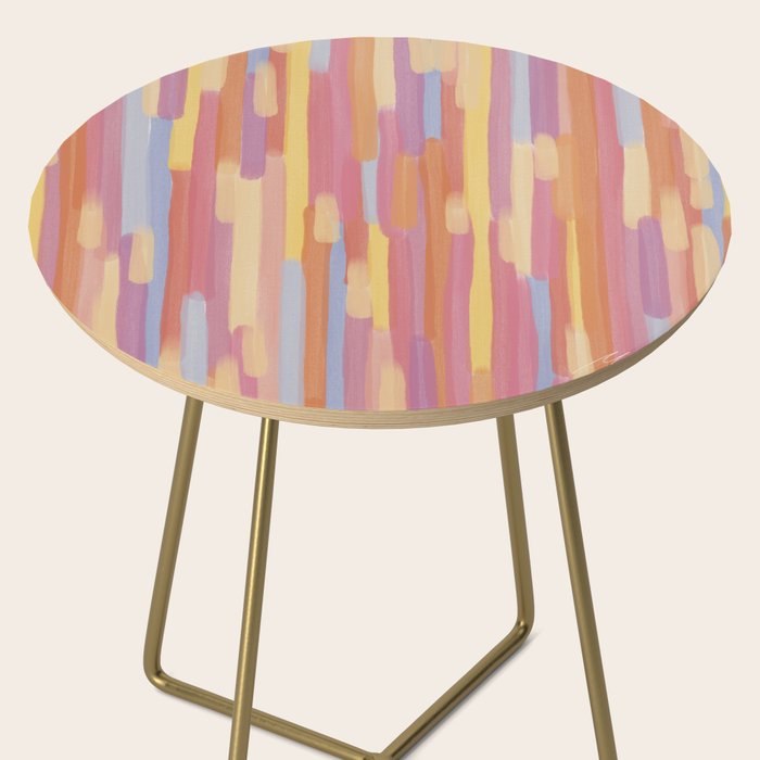 Acrylic Stripes Pattern Side Table Gallery Image 2