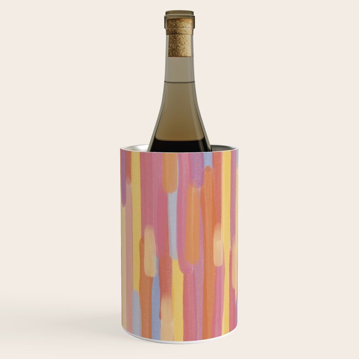 Acrylic Stripes Pattern Wine Chiller Gallery Image 1