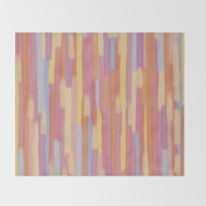 Acrylic Stripes Pattern Throw Blanket Gallery Image 2
