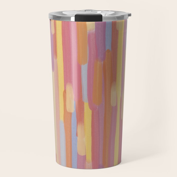 Acrylic Stripes Pattern Travel Mug Gallery Image 1