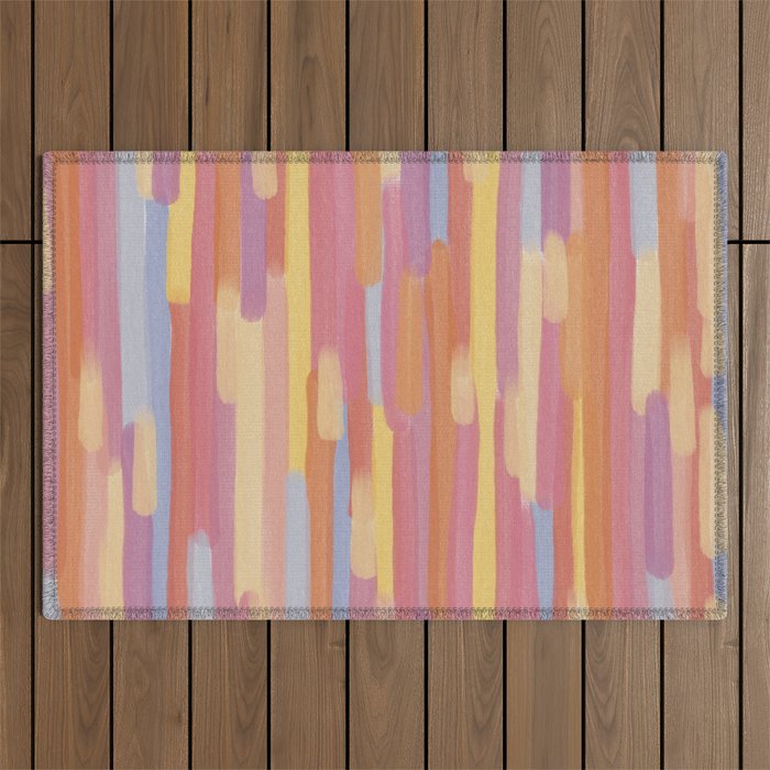 Acrylic Stripes Pattern Outdoor Rug Gallery Image 1