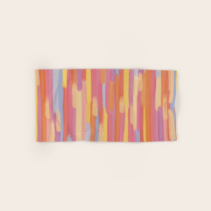 Acrylic Stripes Pattern Bath Towel Gallery Image 1