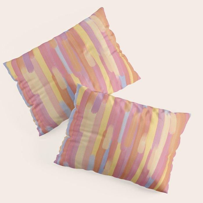Acrylic Stripes Pattern Pillow Sham Gallery Image 3