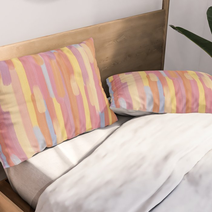 Acrylic Stripes Pattern Pillow Sham Gallery Image 2