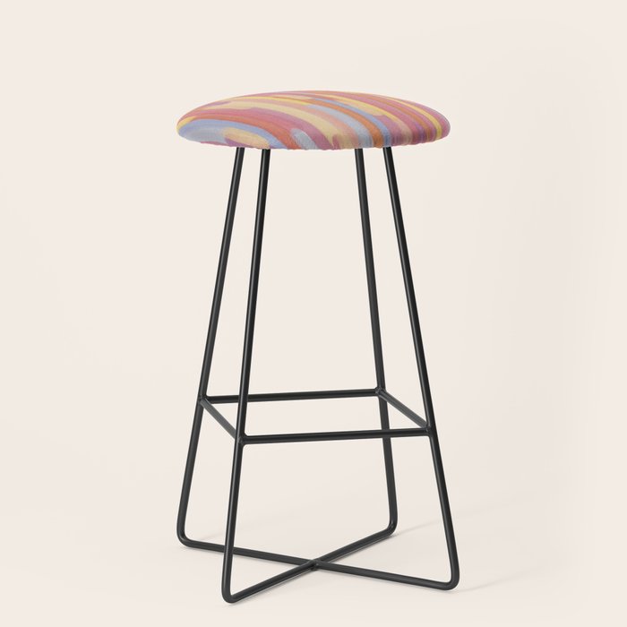 Acrylic Stripes Pattern Stool Gallery Image 1