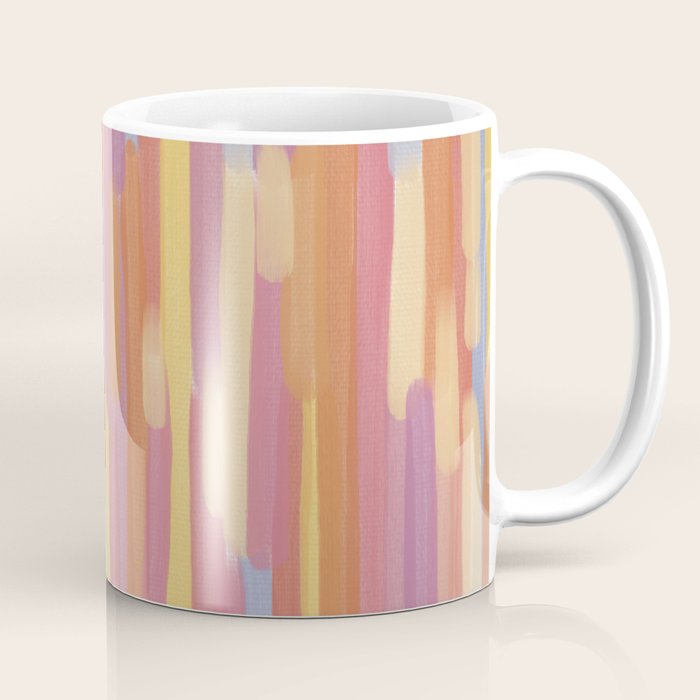 Acrylic Stripes Pattern Coffee Mug Gallery Image 1