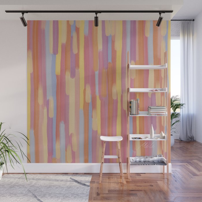 Acrylic Stripes Pattern Wall Mural Gallery Image 1