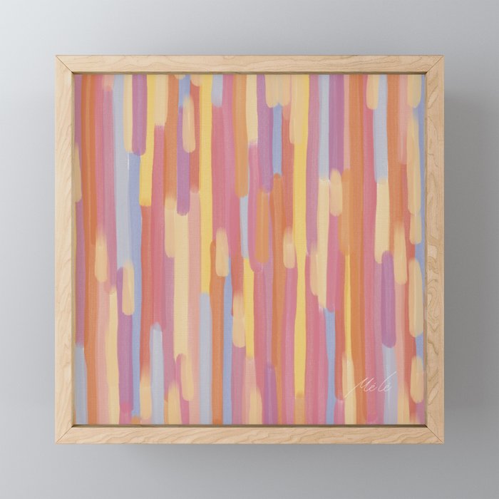 Acrylic Stripes Pattern Mini Art Print Gallery Image 1