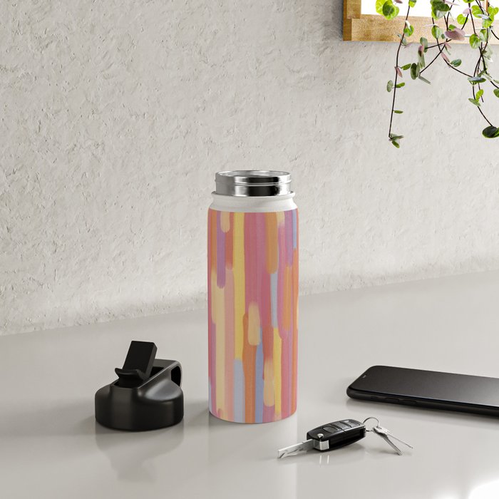 Acrylic Stripes Pattern Water Bottle Gallery Image 5