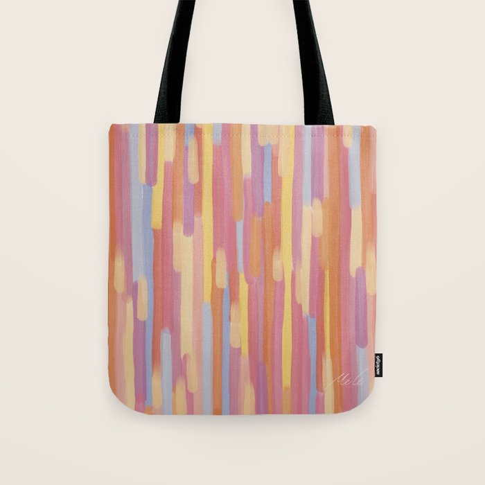 Acrylic Stripes Pattern Tote Bag Gallery Image 1