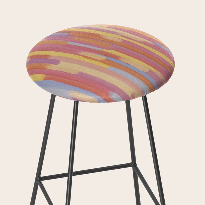 Acrylic Stripes Pattern Stool Gallery Image 2