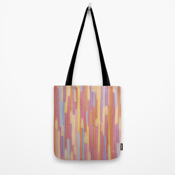 Acrylic Stripes Pattern Tote Bag Gallery Image 2