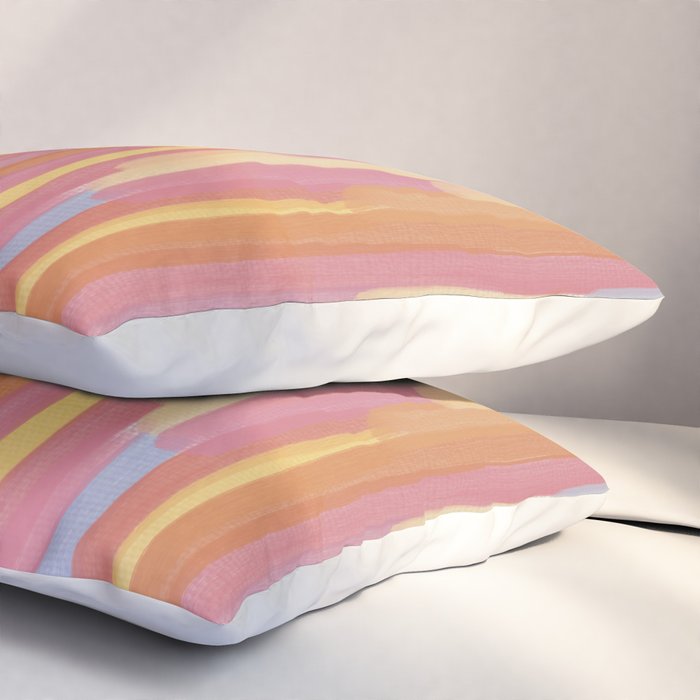 Acrylic Stripes Pattern Pillow Sham Gallery Image 3