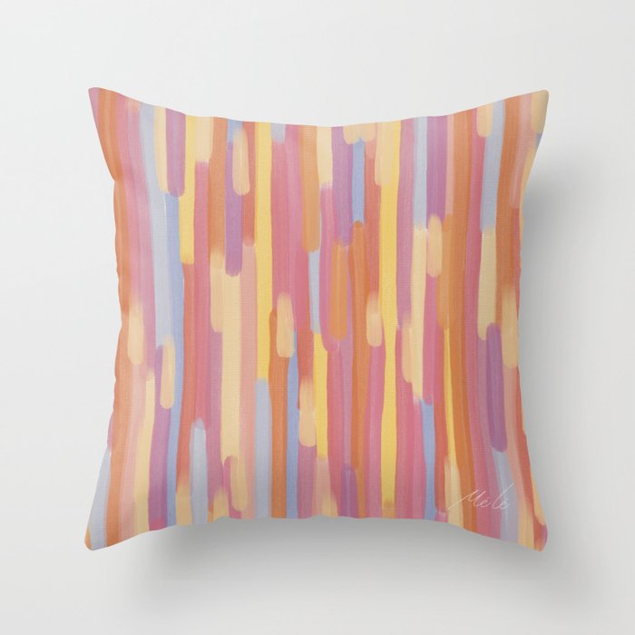 Acrylic Stripes Pattern Throw Pillow Gallery Image 6