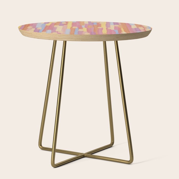 Acrylic Stripes Pattern Side Table Gallery Image 1