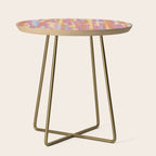 Acrylic Stripes Pattern Side Table Gallery Image 1