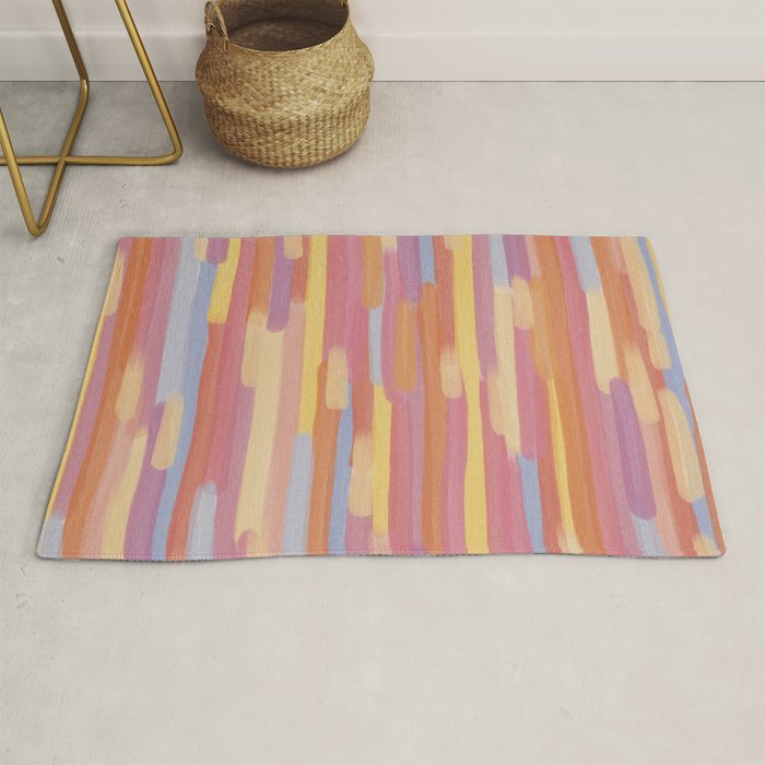 Acrylic Stripes Pattern Rug Gallery Image 1