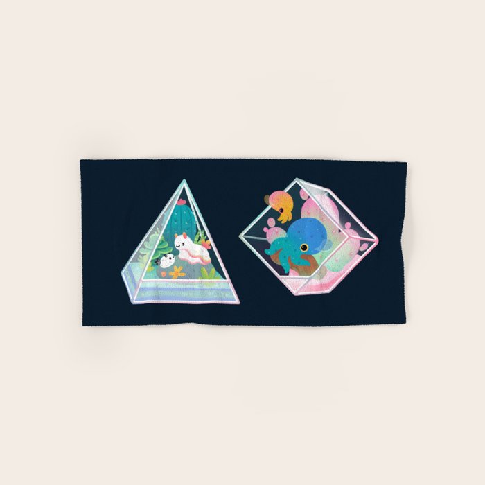 Ocean terrarium - Sea slug Bath Towel Gallery Image 1