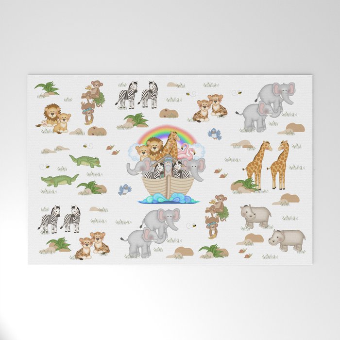 Noahs Ark Animals Welcome Mat Gallery Image 1