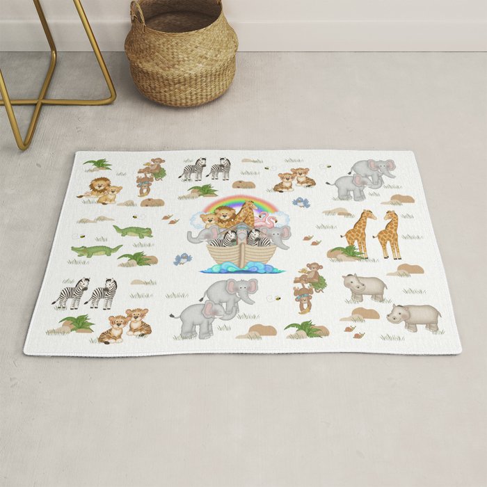 Noahs Ark Animals Rug Gallery Image 1