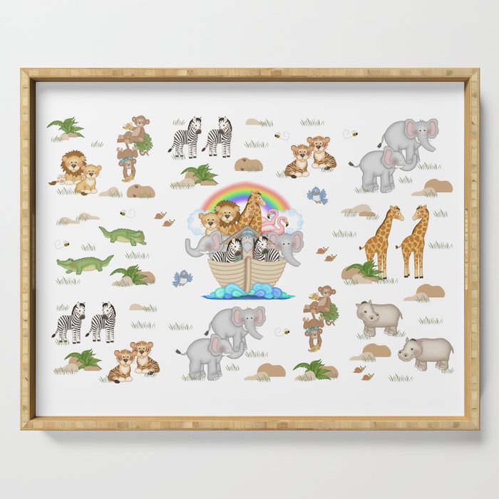 Noahs Ark Animals Serving Tray Gallery Image 1