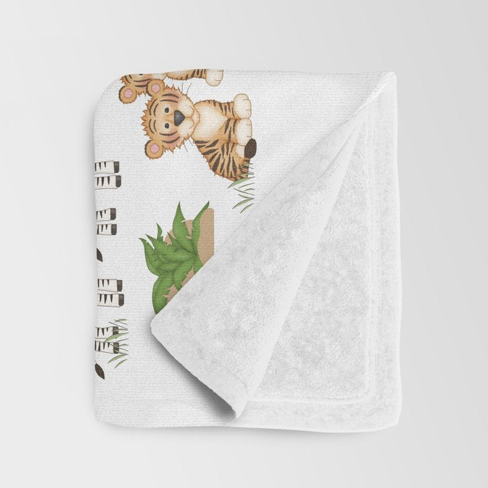 Noahs Ark Animals Throw Blanket Gallery Image 3