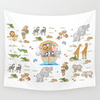 Noahs Ark Animals Wall Tapestry Gallery Image 4