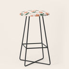 Pink Peony Pattern Stool Gallery Image 1