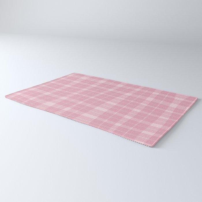 Wavy Plaid Pink Rug Gallery Image 3