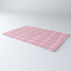 Wavy Plaid Pink Rug Gallery Image 3
