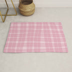Wavy Plaid Pink Rug Gallery Image 1